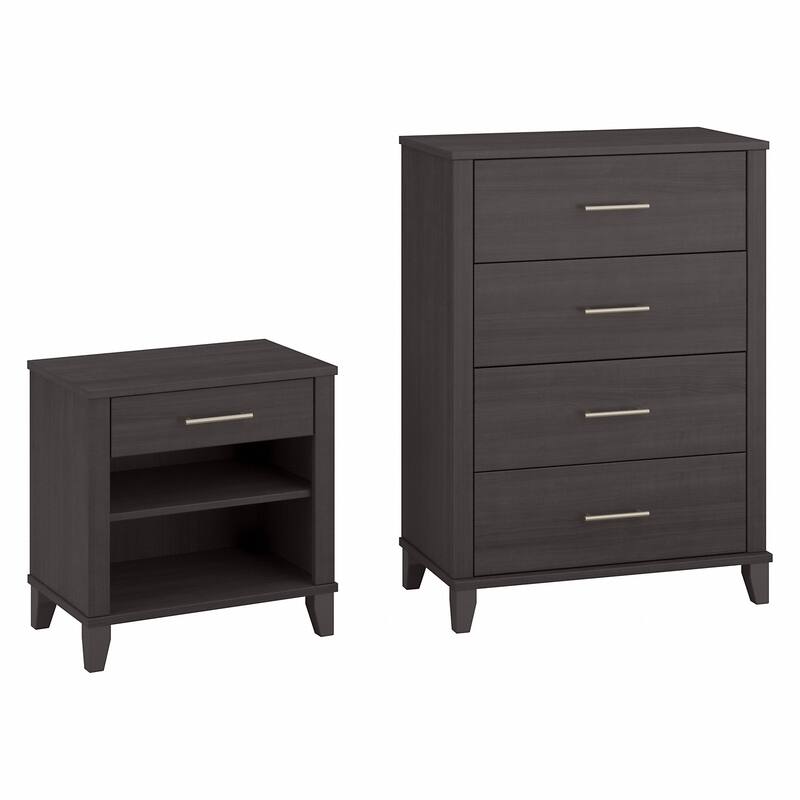 Somerset Chest of Drawers and Nightstand Set by Bush Furniture