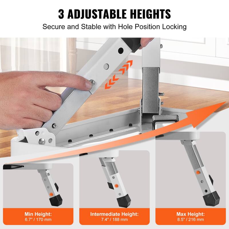 Step Stool Non-Slip Sturdy Step Ladders for Office, RVs, Pets, Bathrooms,Bedrooms