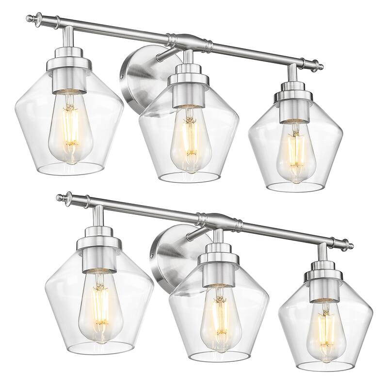 3/4-Light Modern Bathroom Vanity Light