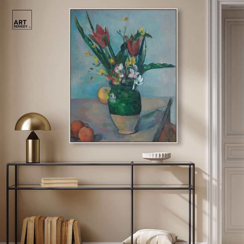 Vase Tulips Canvas by Art Remedy