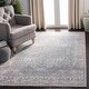 preview thumbnail 2 of 5, SAFAVIEH Dream Nolwen Vintage Abstract Polyester Rug - Grey/Aqua - 2' x 8'