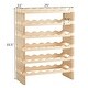 preview thumbnail 4 of 4, 6 Tier Stackable Wooden Wine Rack Modular Wine Display Shelves