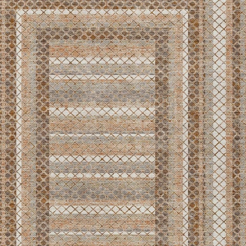 HomeRoots Geometric Transitional Rectangle Outdoor Rug