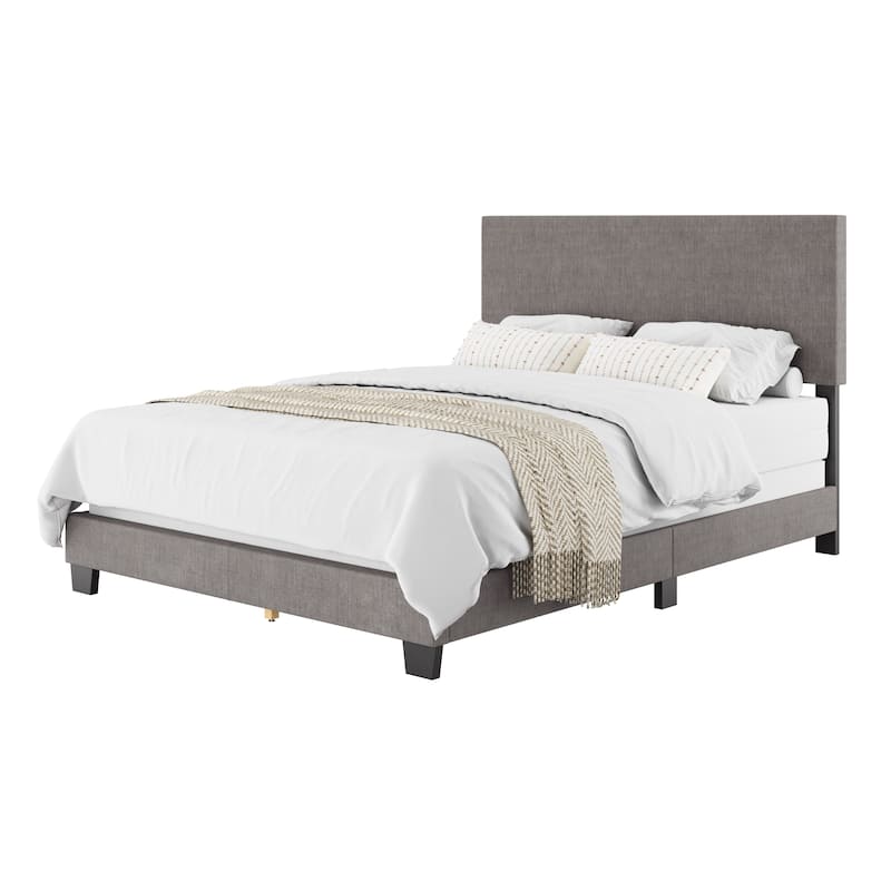 Celeste Modern Upholstered Bed, Box Spring Required