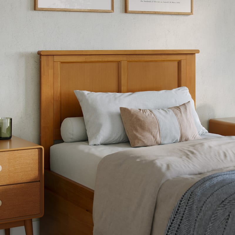 AFI Madison Platform Bed with Footboard & Twin XL Trundle