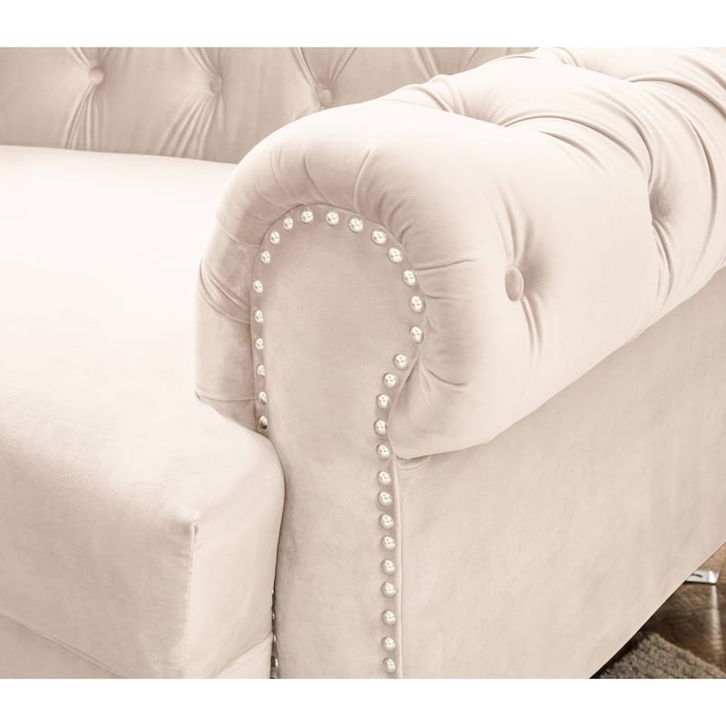 Mousseau 138.6" Velvet Symmetrical Modular Sectional
