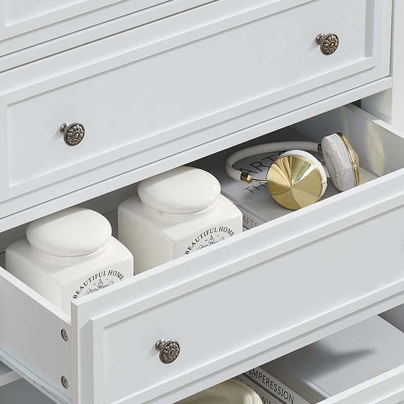 5 Drawer Dresser, with Metal Handles
