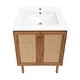 preview thumbnail 67 of 125, Classe Bathroom Vanity in Oak