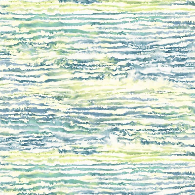 Seabrook Designs Watercolor Waves Unpasted Wallpaper