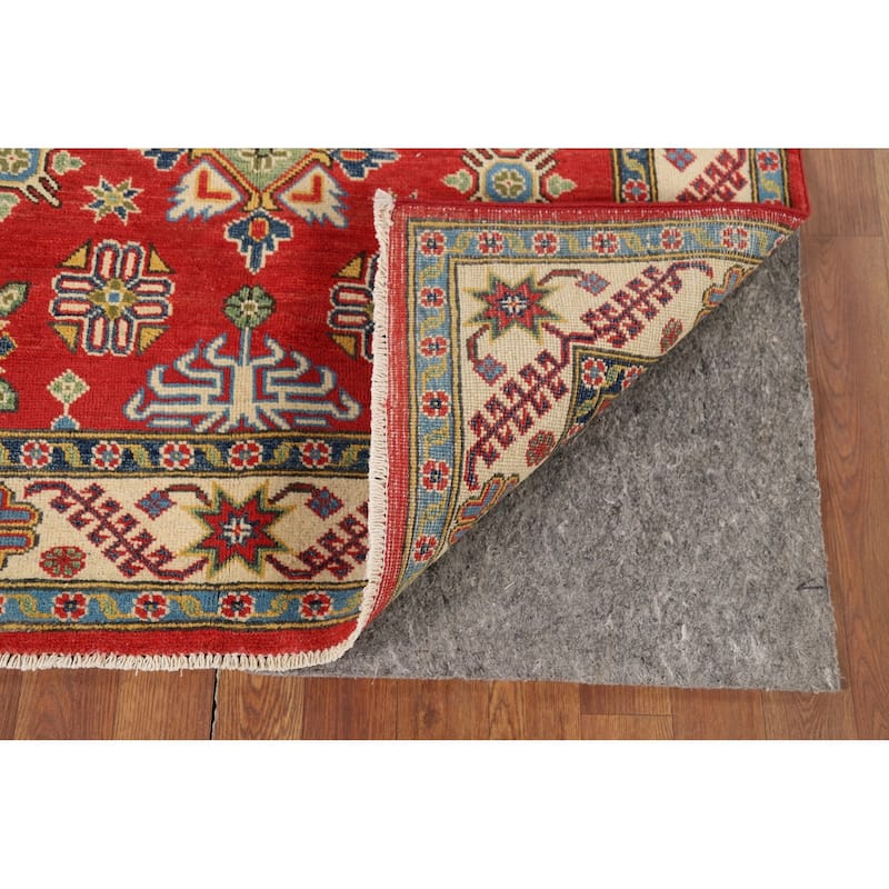 Kazak Accent Rug Hand-Knotted Wool Carpet - 3'10" x 5'11"