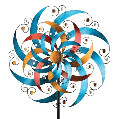 32 Triple Wind Spinner - Crescent - 32"x9.5"x85"