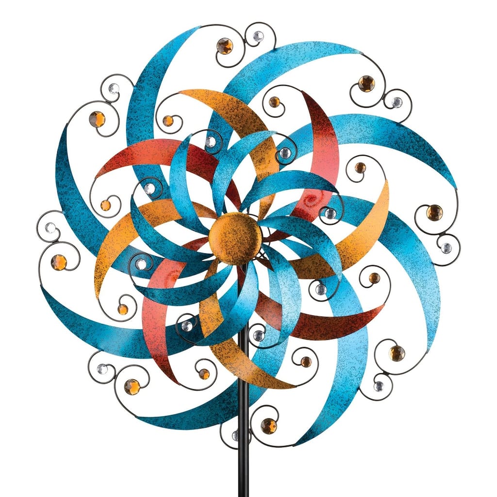 32 Triple Wind Spinner - Crescent - 32"x9.5"x85"