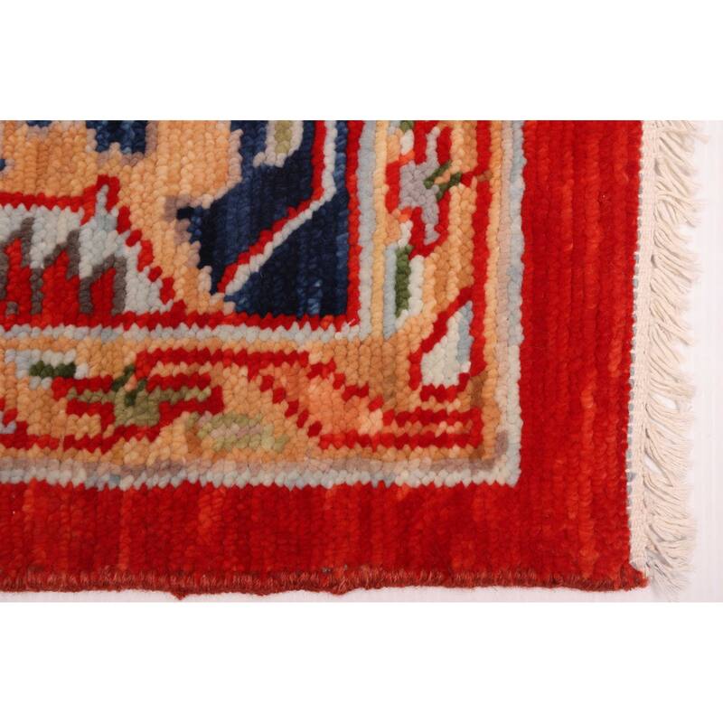 ECARPETGALLERY Hand-knotted Jules Serapi Light Red Wool Rug - 9'2 x 12'2