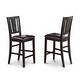 preview thumbnail 2 of 5, Copper Grove Crowsnest Black Finish Counter Height Chairs - Set of 2 (Seat's Type Options)