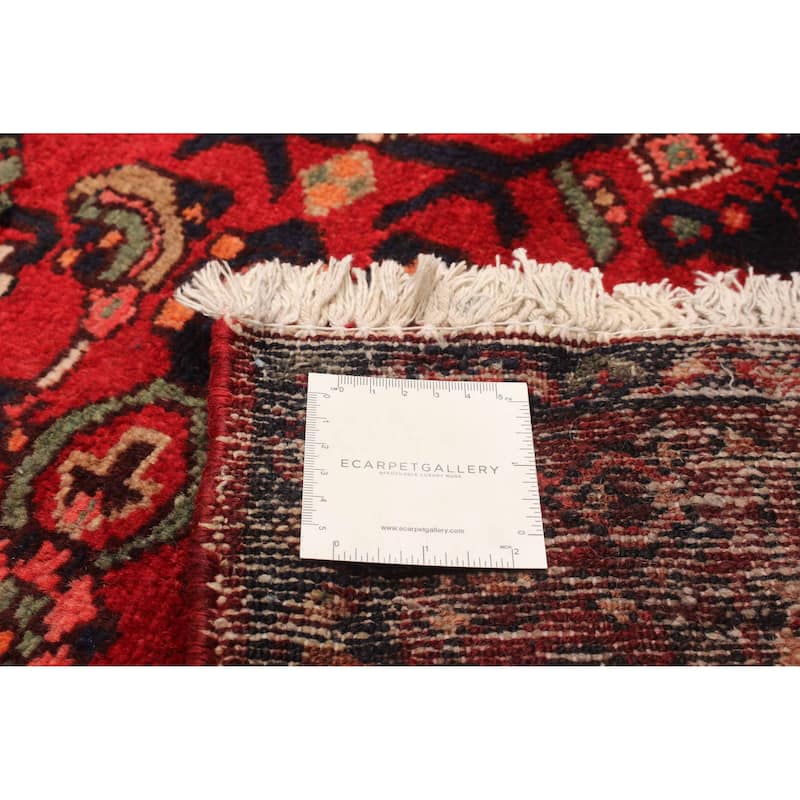 ECARPETGALLERY Hand-knotted Andelz Red Wool Rug - 3'5 x 9'6