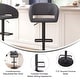preview thumbnail 99 of 178, Vinyl Adjustable Height Barstool with Rounded Mid-Back