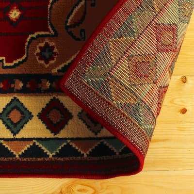 Aztec Bohemian Eclectic Style Indoor Small Area Rug by Superior