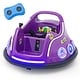 preview thumbnail 1 of 36, 12V Electric Ride On Car with Remote Control and Flashing LED Lights - 29" x 29" x 17" Purple