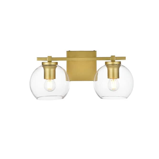 Elegant Lighting LD7311W15 Juelz 2 Light 7" Tall Bathroom Sconce
