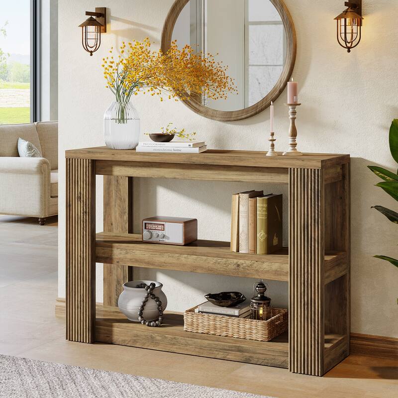 41.34-Inch Console Table with Storage Shelves - 41.34" L x 11.81" W x 31.5" H