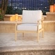 preview thumbnail 151 of 183, Sunbrella Outdoor Deep Seat Cushion Seat 25 x 25.5 x 5 | Back 25 x 18 x 5 - Canvas Natural