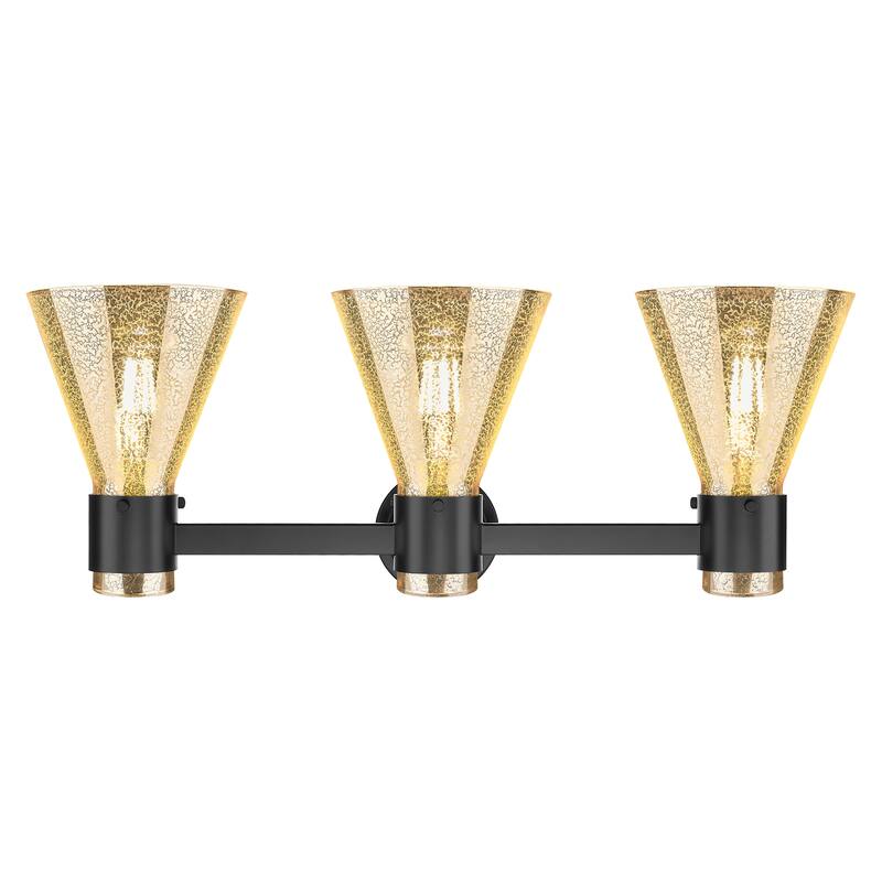 Innovations Lighting Downtown Urban - Lawton Cone - 3 Light 24" Wall-Mounted Bath Vanity Light