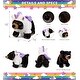 preview thumbnail 2 of 4, DolliBu Standing Black Bear Unicorn Plush Stuffed Animal with Outfit - 14 inches