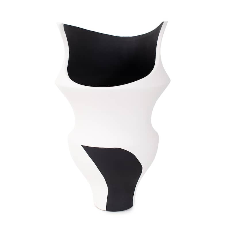 Rapsie Black and White Vase- Tall