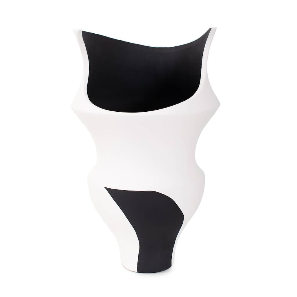 Rapsie Black and White Vase- Tall