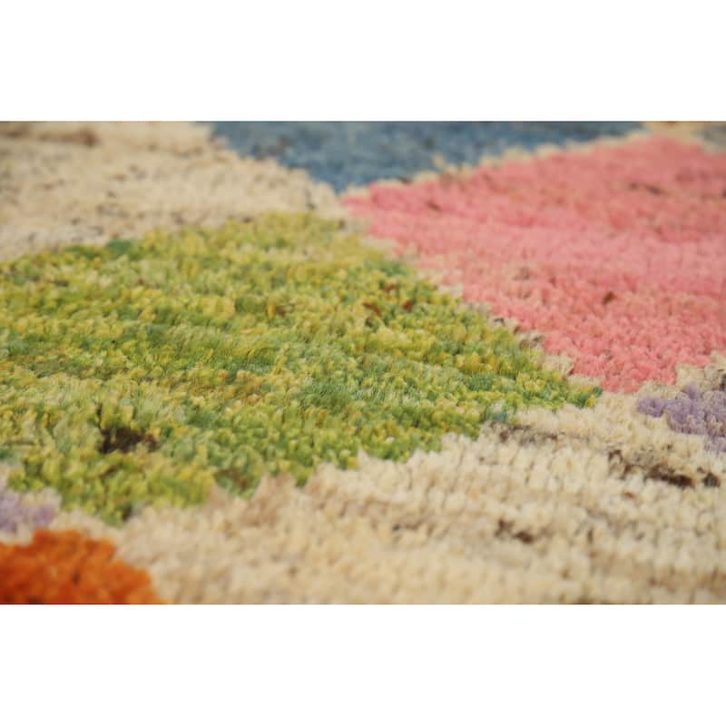 Tribal / Trellis Moroccan Oriental Rug Handmade Wool Carpet - 5'3" x 6'4"