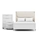 preview thumbnail 21 of 22, Furniture of America Drima Modern 3-Piece Pearl White Solid Wood Kids Platform Bedroom Set with LED