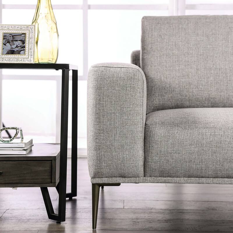 Furniture of America Danio Modern 2-Piece Chenille Living Room Sofa Set