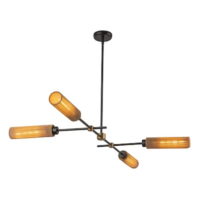 Alora Lighting LP491452 Colby 4 Light 52" Wide Linear Chandelier with