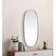 preview thumbnail 8 of 9, Elegant Lighting MR2B2448 Brynn 24" W x 48" H Oval Framed Bathroom