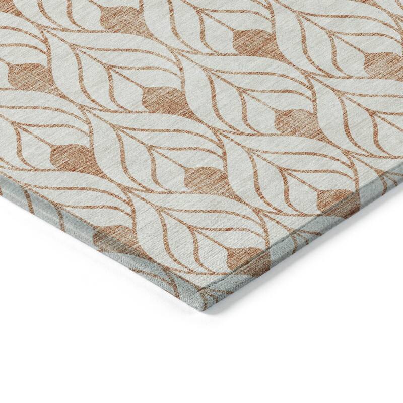 HomeRoots Geometric Transitional Rectangle Outdoor Rug