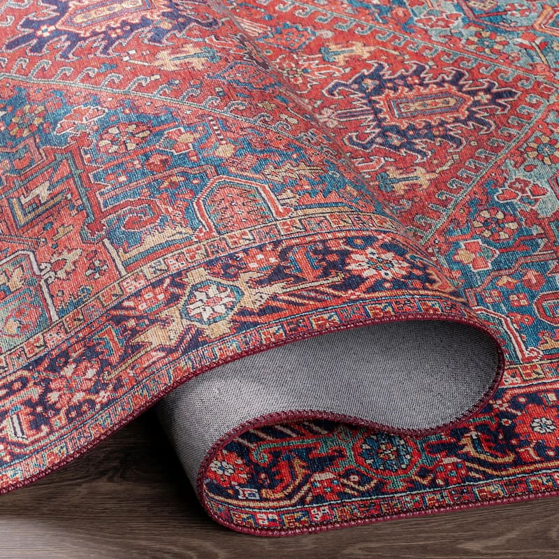 Livabliss Iris Updated Traditional Medallion Area Rug