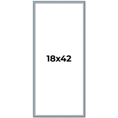 18x42 Frame Rustic Sky Blue Solid Wood Picture Frame | 0.75 Inch