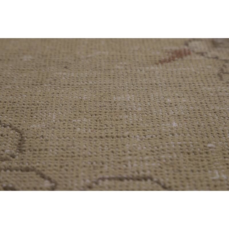 Medallion Tabriz Persian Vintage Rug Hand-Knotted Wool Carpet - 9'9" x 12'8"