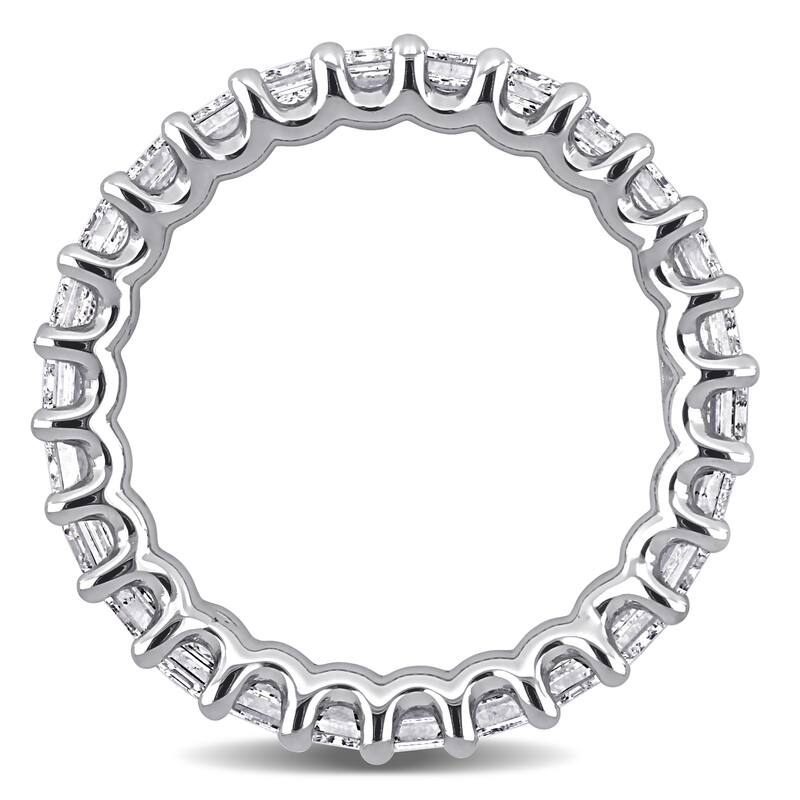 Miadora 3 3/4ct TDW Emerald-Cut Diamond Full-Eternity Band in 18k White Gold
