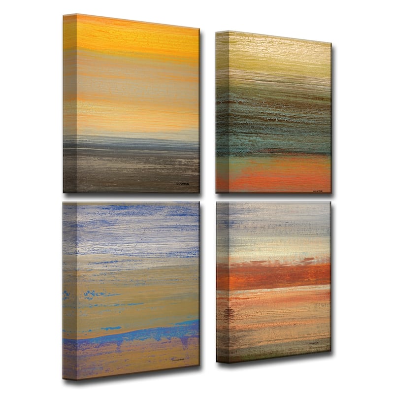 Destiny I-IV' 4 Pc (18 x 48) Wrapped Canvas Wall Art Set by Norman Wyatt Jr.
