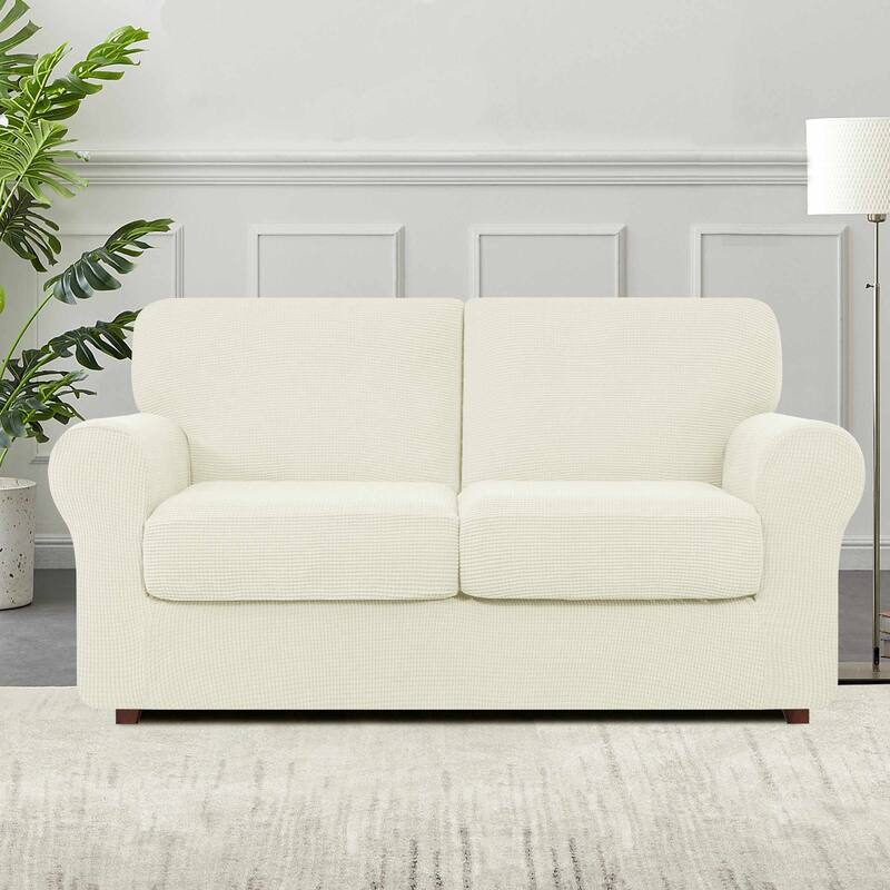 Subrtex 9-Piece Stretch Sofa Slipcover Sets with 4 Backrest Cushion Covers and 4 Seat Cushion Covers