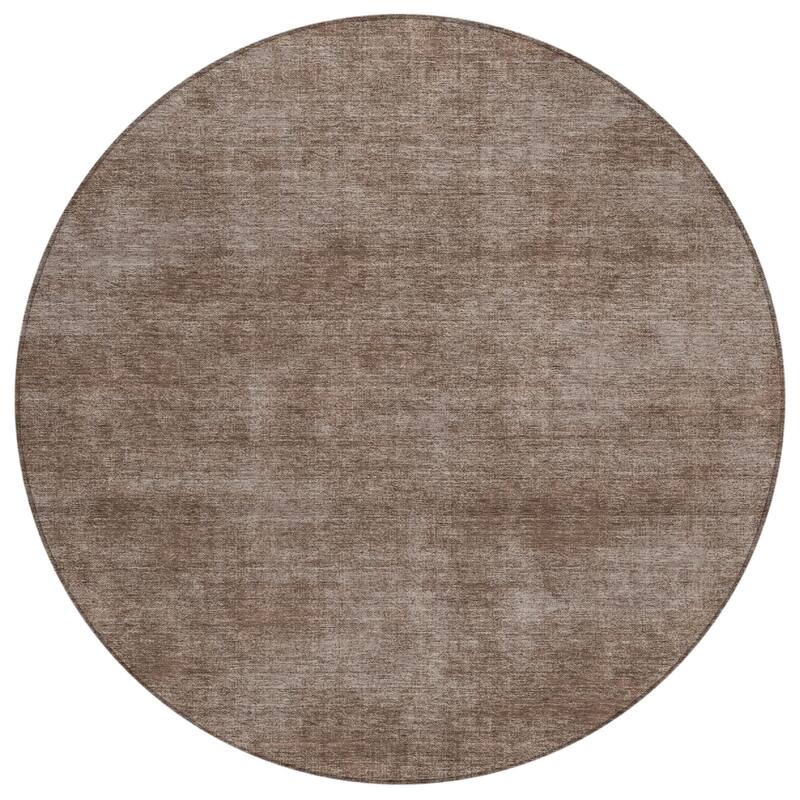 HomeRoots Solid Color Transitional Rectangle Outdoor Rug