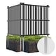 preview thumbnail 7 of 10, Costway 2/4 PCS Air Conditioner Fence Panels with Metal Ground Stakes 2 PCS