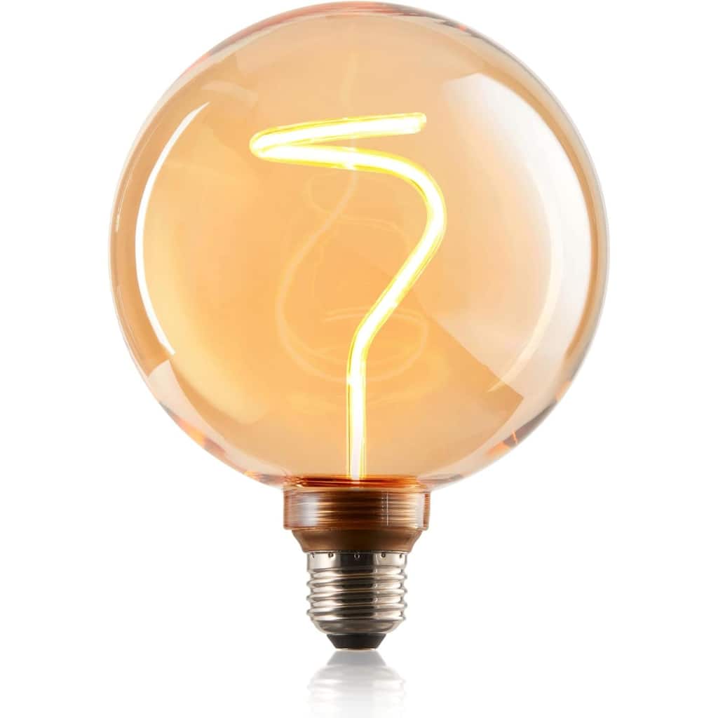 Next Glow Decorative Edison Warm White Glass Dimmable 2000K LED Bulb Vintage Home Decor Lighting - Globe