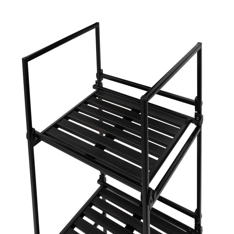 Organize It All 4 Tier Square Shelving Tower - 13.12 x 11.35 x 45.38