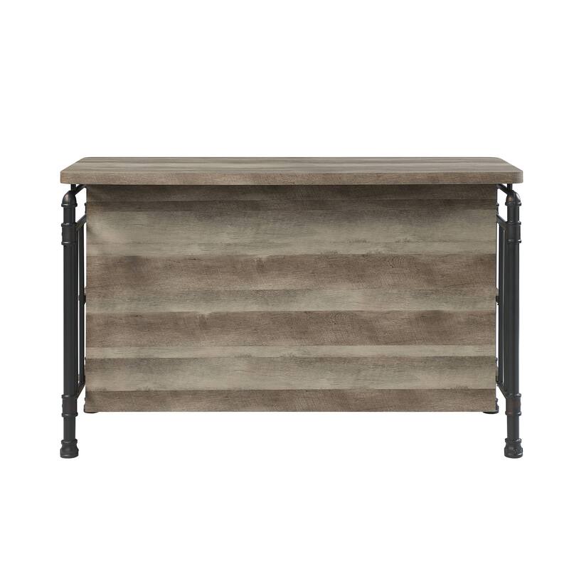 Edina Antique Oak & Sandy Gray Finish Counter Height Table