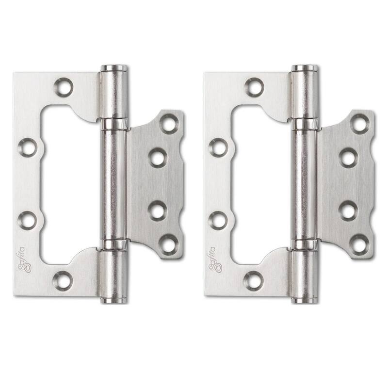 Solid French Door Opaque Glass / Sete 6933 White Silk / Single Regular Panel Frame Handle / Bathroom Bedroom Modern Doors