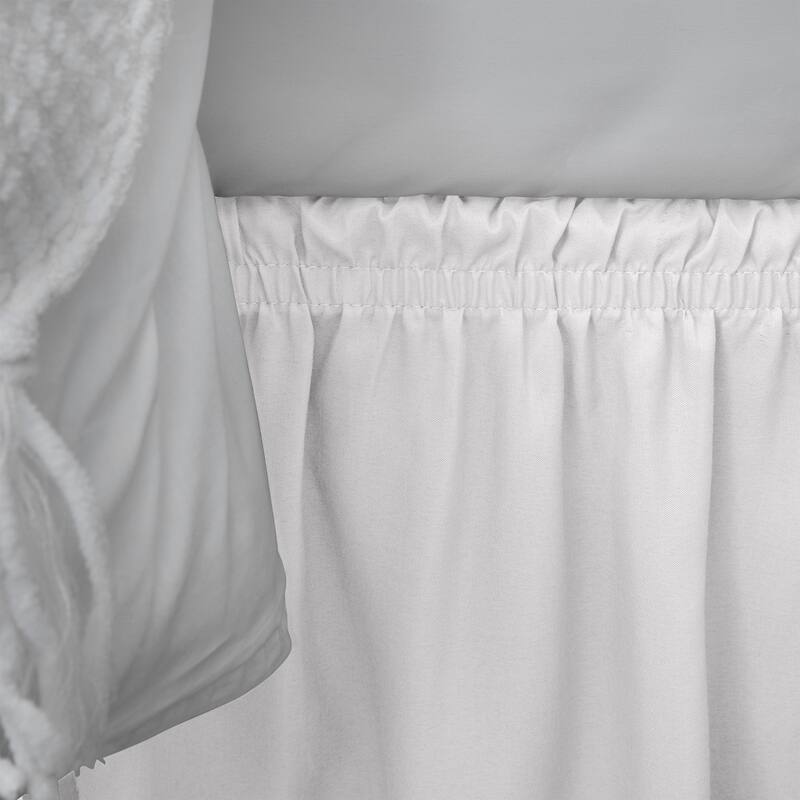 Home Details Wrap Around Bed Ruffle Queen/King in White