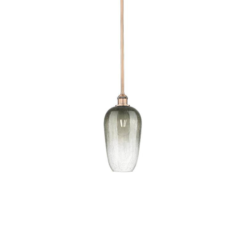 Innovations Lighting 616-1S-15-7 Brookhaven Flute Pendant Brookhaven - Antique Copper / Slate