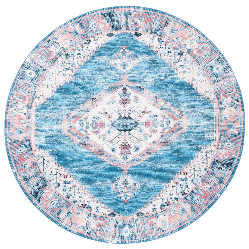 SAFAVIEH Journey Machine Washable Slip Resistant Sharyl Boho Medallion